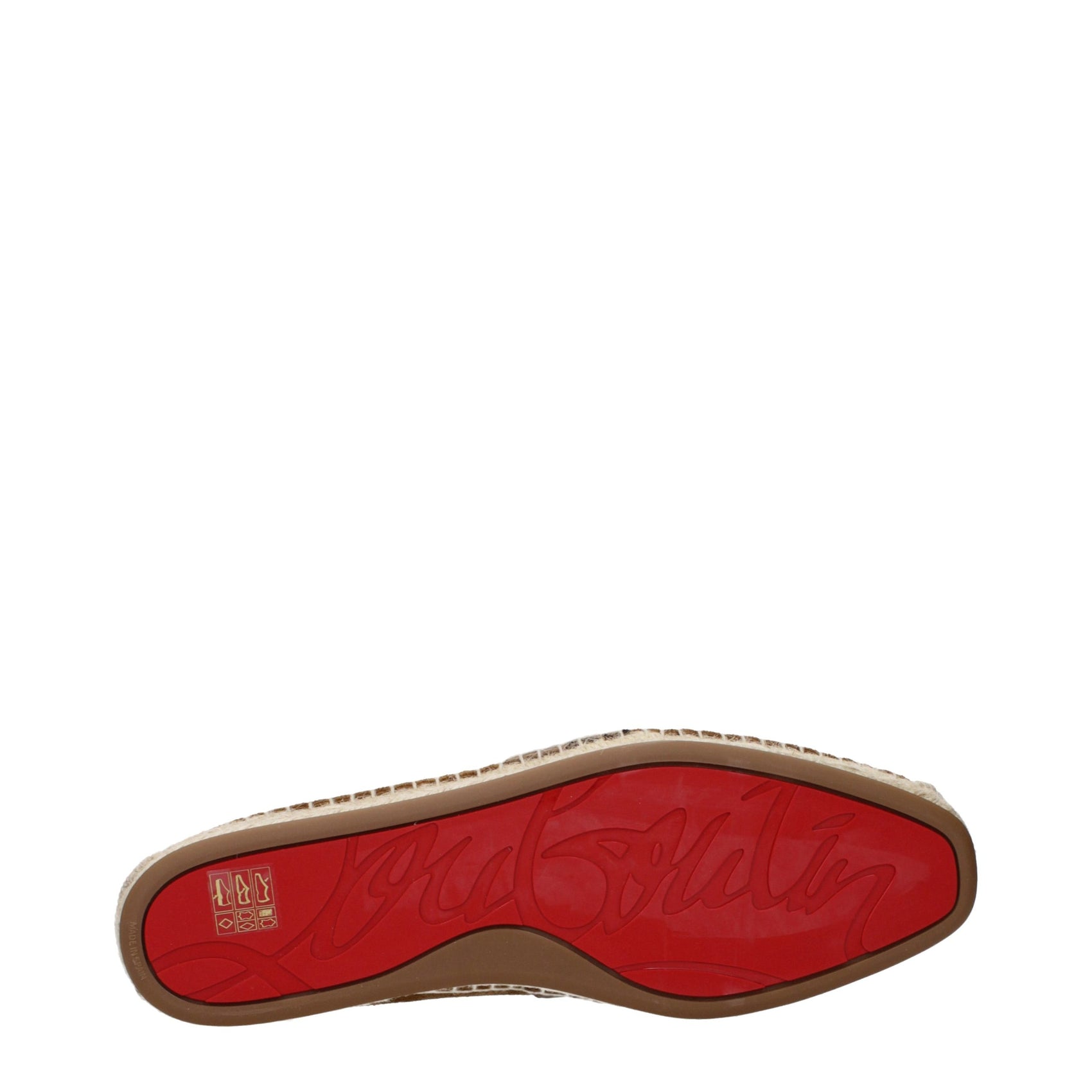 Christian Louboutin Brown Leather Espadrilles