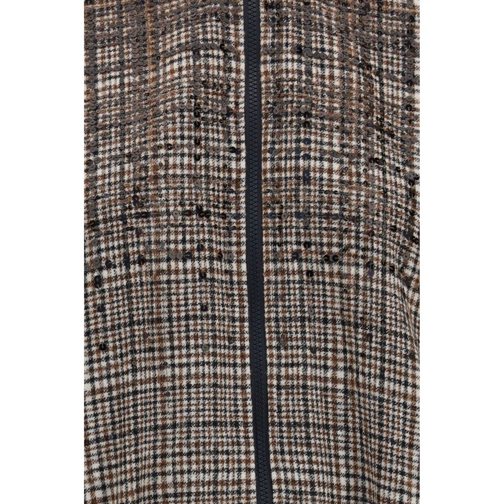 Brunello Cucinelli Beige Polyamide Full-Length Jacket