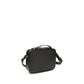 Ferragamo Black Calf Leather Bos Taurus Shoulder Bag