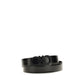 Ferragamo Black Calf Leather Bos Taurus Regular Belt