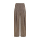 Brunello Cucinelli Brown Wool Oves Aries Casual Pants