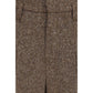 Brunello Cucinelli Brown Wool Oves Aries Casual Pants