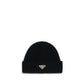 Prada Black Wool Oves Aries Beanie