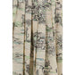 Alemais Beige Linen Midi Skirt