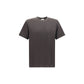 Saint Laurent Brown Silk T-Shirt