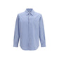 Saint Laurent Blue Cotton Pattern Shirt