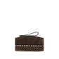 Valentino Garavani Brown Suede Leather Handbag