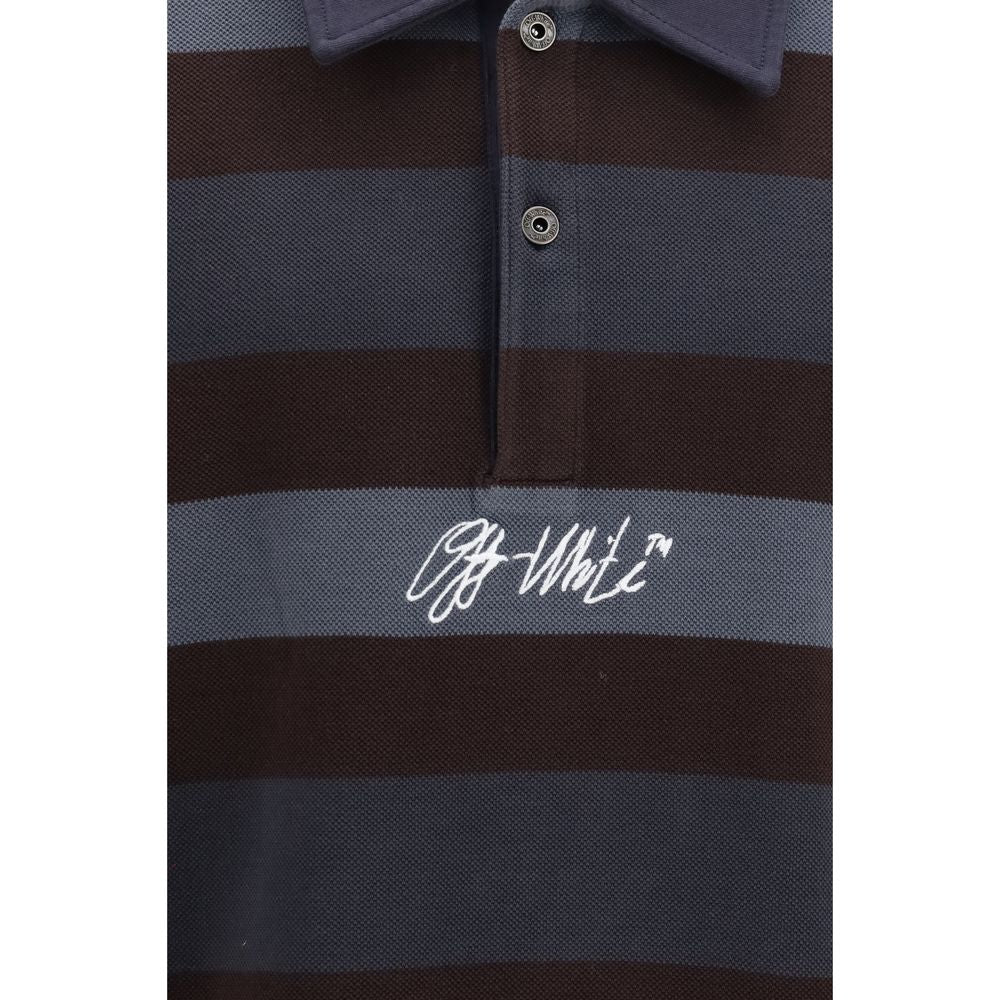 Off-White Multicolor Cotton Polo Shirt