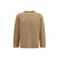 Laneus Beige Wool Oves Aries Sweatshirt