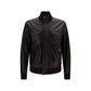 Dolce & Gabbana Brown Lamb Ovis Aries Aries Leather Jacket