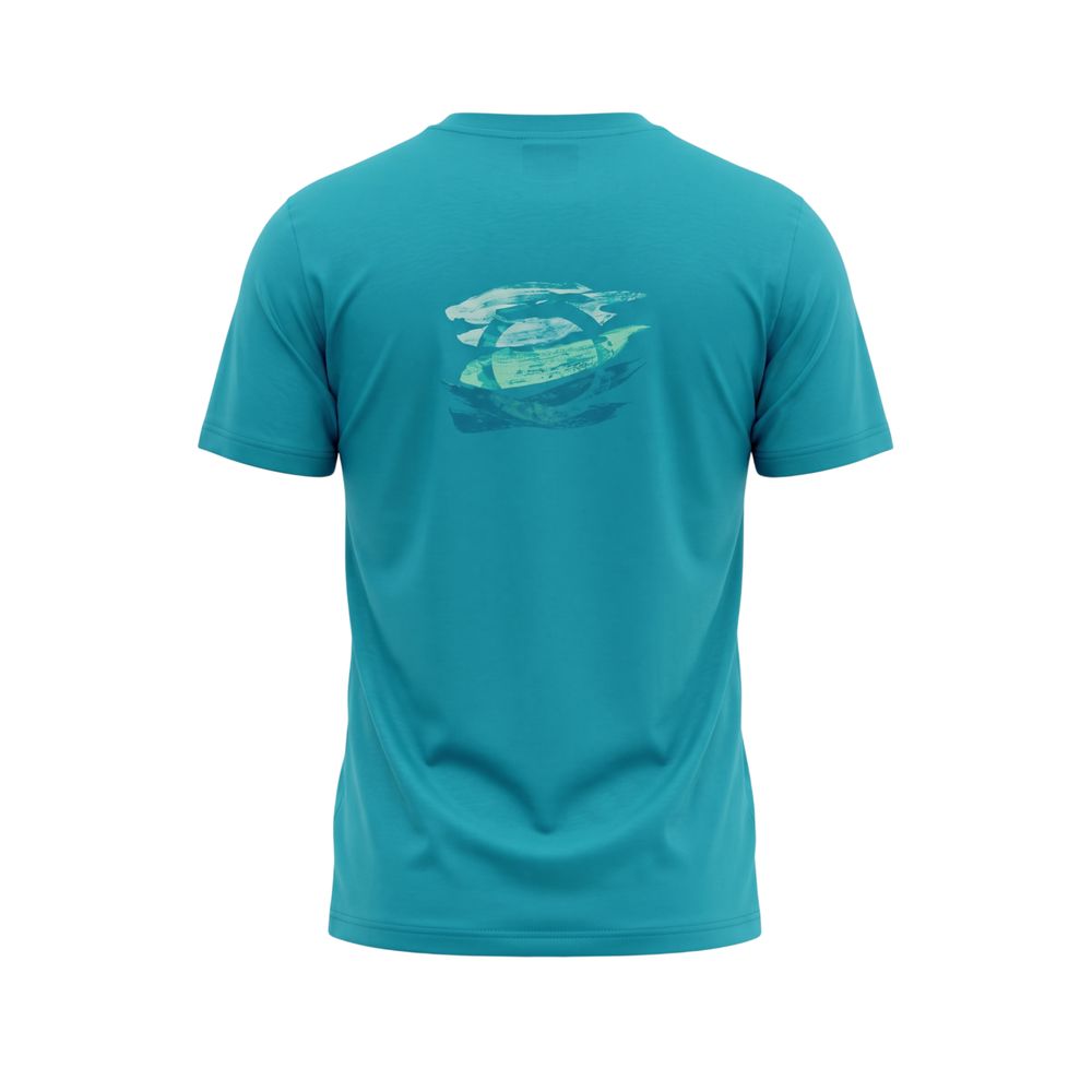 Trussardi Beachwear Light Blue Cotton Men T-Shirt
