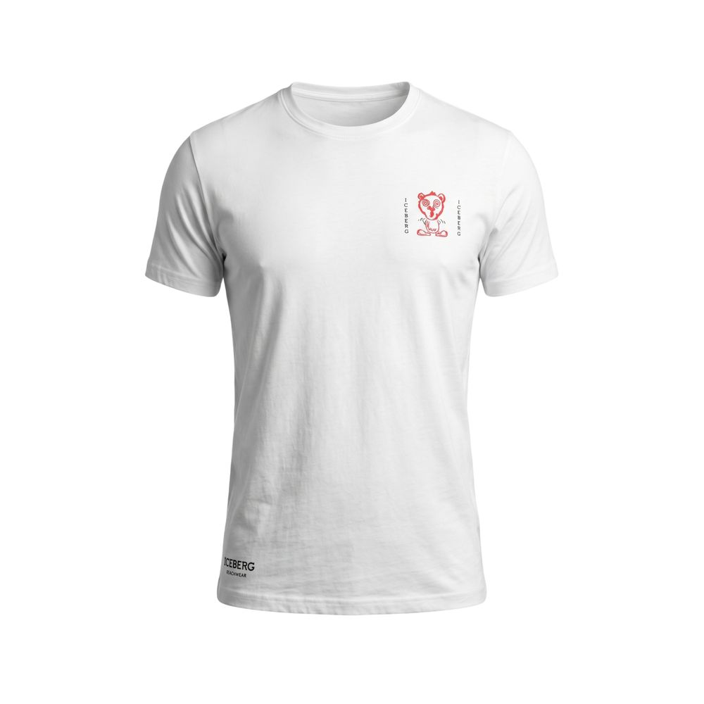 Iceberg White Cotton Men T-Shirt