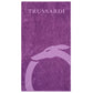 Trussardi Beachwear Purple Cotton Men Swim Towel