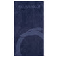 Trussardi Beachwear Blue Cotton Men's Beach Towel
