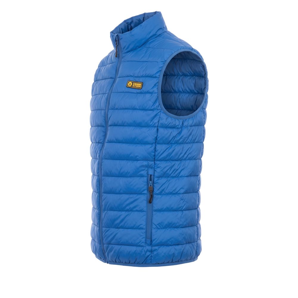 Blaue ärmellose Jacke aus Polyester für Herren
