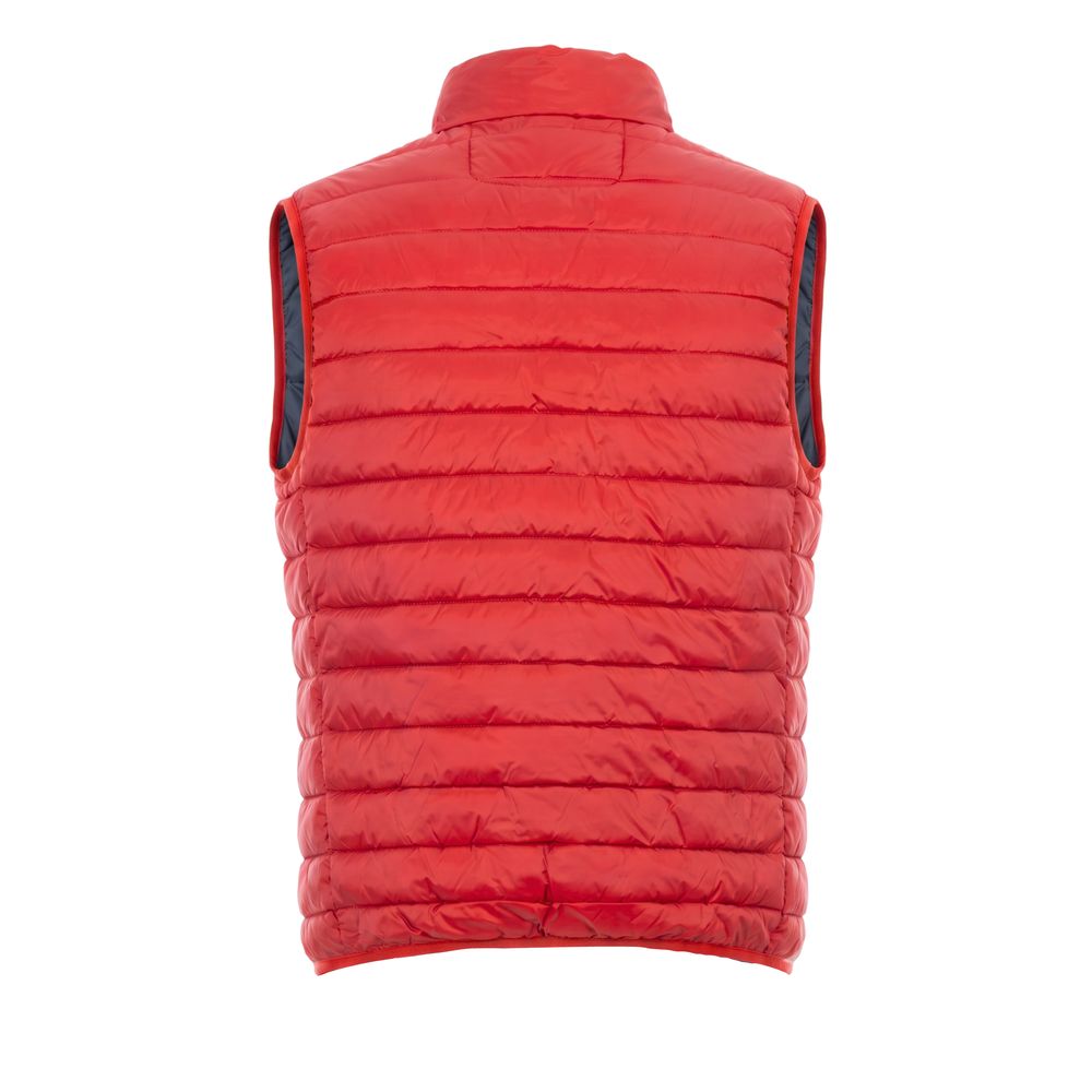 Rote ärmellose Jacke aus Polyester für Herren