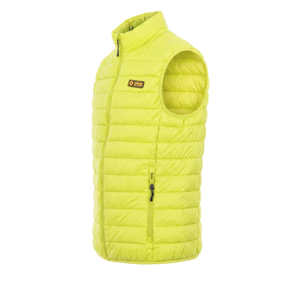 Gelbe ärmellose Herrenjacke aus Polyester