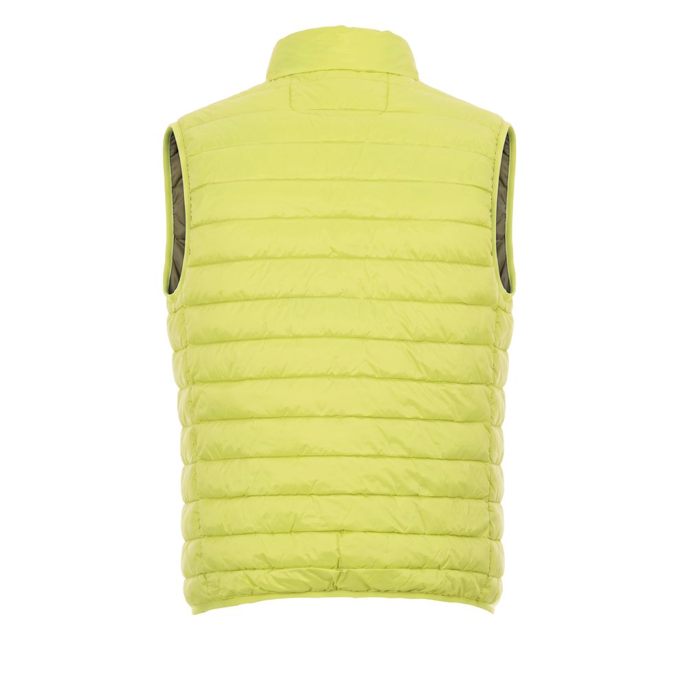 Gelbe ärmellose Herrenjacke aus Polyester