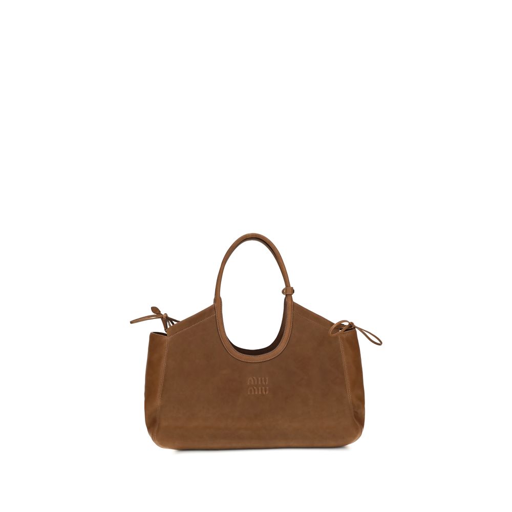 Miu Miu Brown Lamb Ovis Aries Handbag