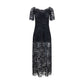 Rabanne Black Polyamide Long Dress