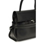 Moschino Black Calf Leather Bos Taurus Shoulder Bag