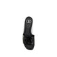 Valentino Garavani Black Calf Leather Bos Taurus Flat Sandals