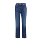 Dolce & Gabbana Blue Cotton Straight-Leg Jeans