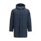 Stone Island Blue Polyester Coat