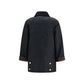 Barbour Black Cotton Full-Length Jacket