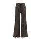 Rick Owens Bicolor Cotton Flared Jeans