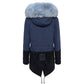 Mr&Mrs Italy Blue Cotton Women's Jacket