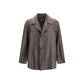 Prada Brown Lamb Leather Leather Jacket