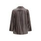 Prada Brown Lamb Leather Leather Jacket