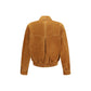 Versace Brown Lamb Ovis Aries Aries Leather Jacket
