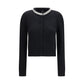 PINKO Black Wool Oves Aries Cardigan