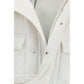 Sacai White Polyester Full-Length Jacket