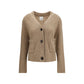 Allude Beige Cashmere Cardigan