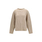 Allude Beige Cashmere Sweater