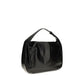 Brunello Cucinelli Black Calf Leather Bos Taurus Shoulder Bag