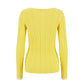 Trussardi Jeans Yellow Viscose Women Sweater