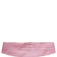 Dolce & Gabbana Pink Men 100% Silk Belt Waist Cummerbund