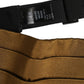 Dolce & Gabbana Brown Men 100% Silk Belt Waist Cummerbund