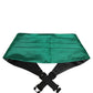 Dolce & Gabbana Green Men 100% Silk Belt Waist Cummerbund