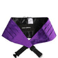 Dolce & Gabbana Violet Men 100% Silk Belt Waist Cummerbund
