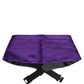 Dolce & Gabbana Violet Men 100% Silk Belt Waist Cummerbund