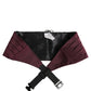 Dolce & Gabbana Maroon Men 100% Silk Belt Waist Cummerbund
