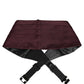 Dolce & Gabbana Maroon Men 100% Silk Belt Waist Cummerbund