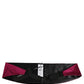 Dolce & Gabbana Burgundy 100% Silk Belt Waist Cummerbund