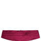 Dolce & Gabbana Burgundy 100% Silk Belt Waist Cummerbund