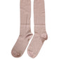 Dolce & Gabbana Light Pink Viscose Over The Calf Accessory Socks